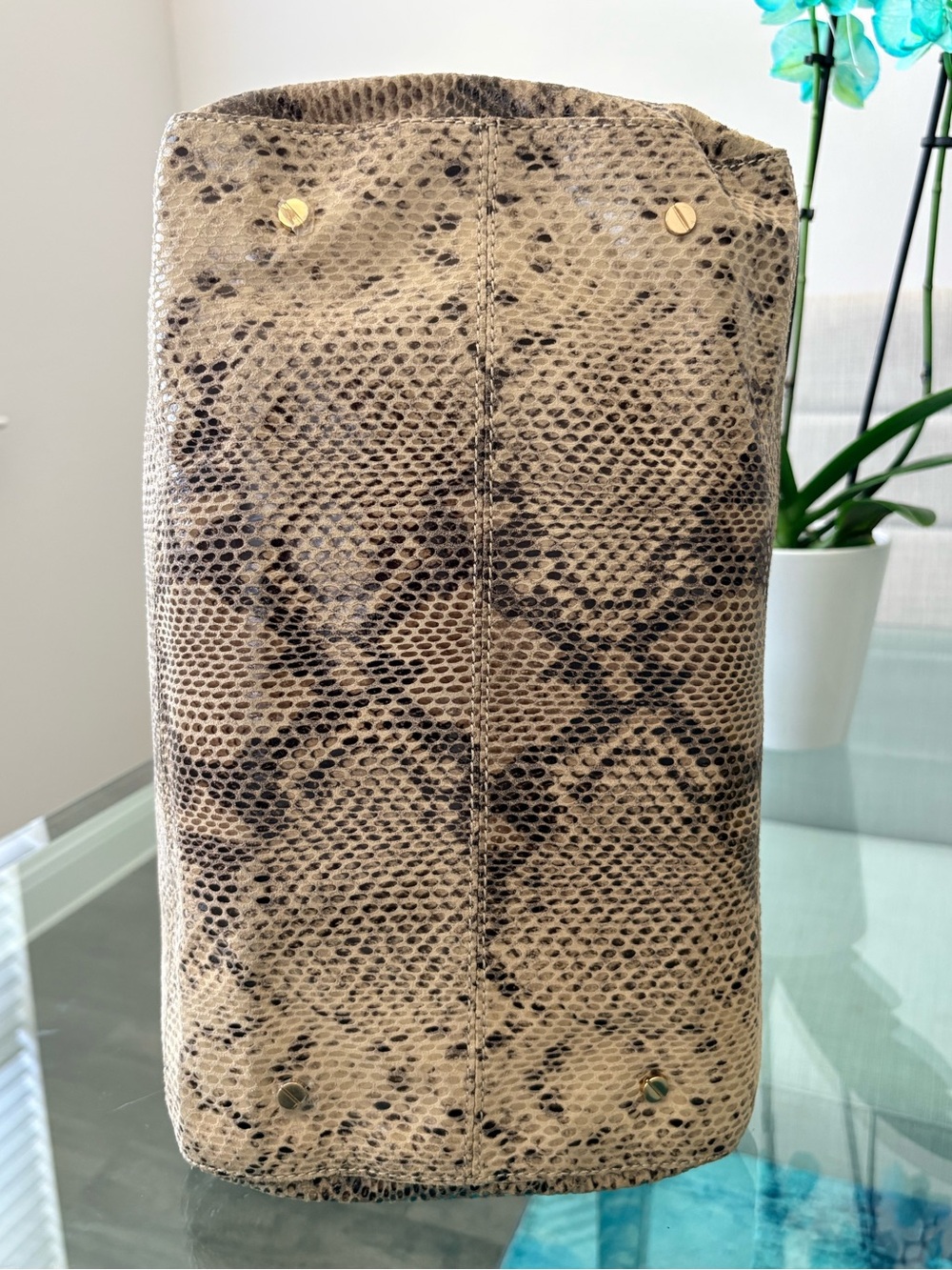 Tory Burch Python Embossed Leather Bag - Picture 9 of 17